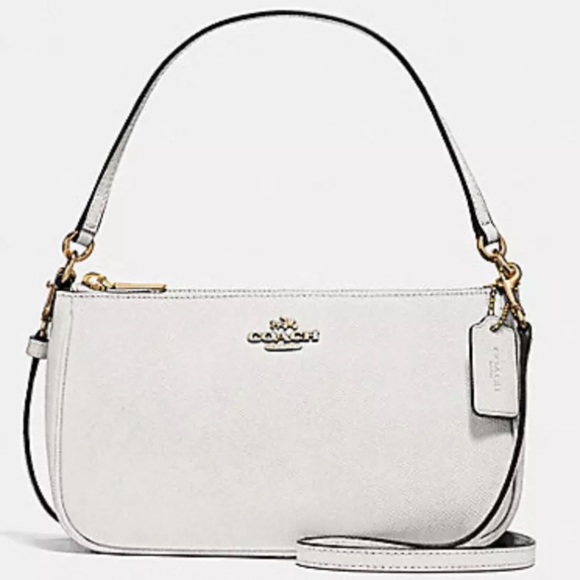 Coach Handbags - SOLD⛔️Authentic COACH white/cream/Gold Crossbody